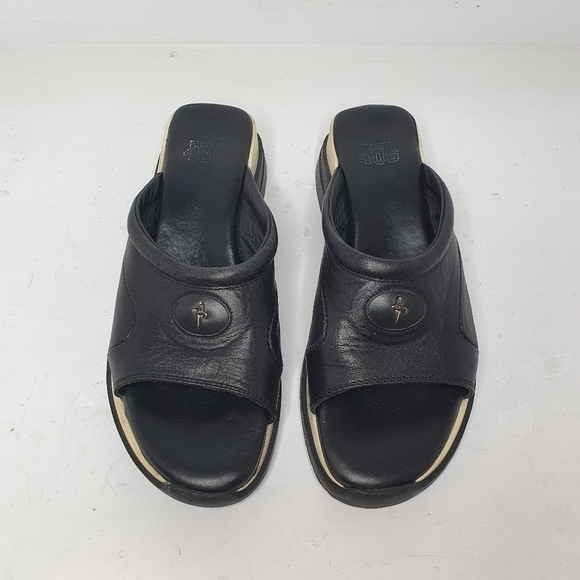 4US Cesare Paciotti Women's Black Platform Sandal Size 39 - Picture 1 of 11